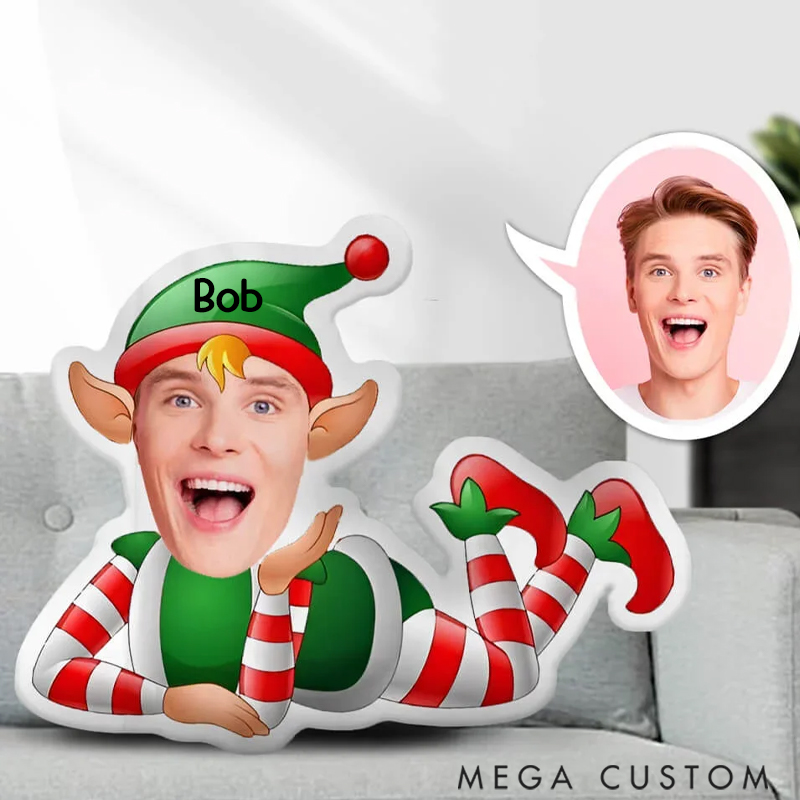Personalized Cute Pillow Face Body Pillow Christmas Gift with Cartoon Styles for Family Members
