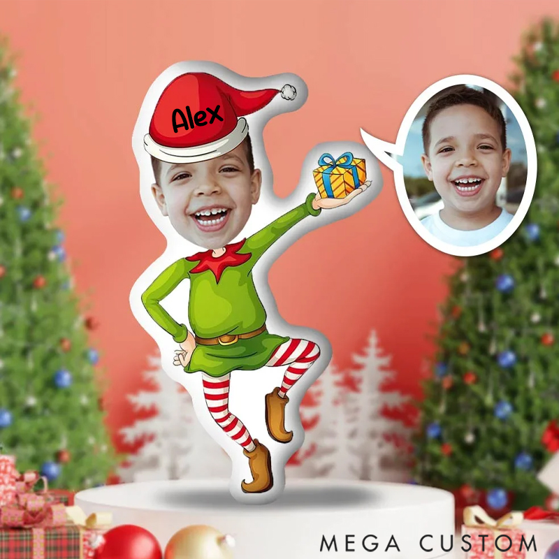 Personalized Cute Pillow Face Body Pillow Christmas Gift with Cartoon Styles for Family Members