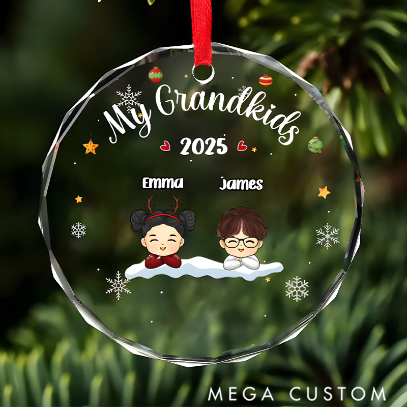 Personalized the Best Part of Christmas is Sharing it with You Christmas Ornaments Gift for Grandkids