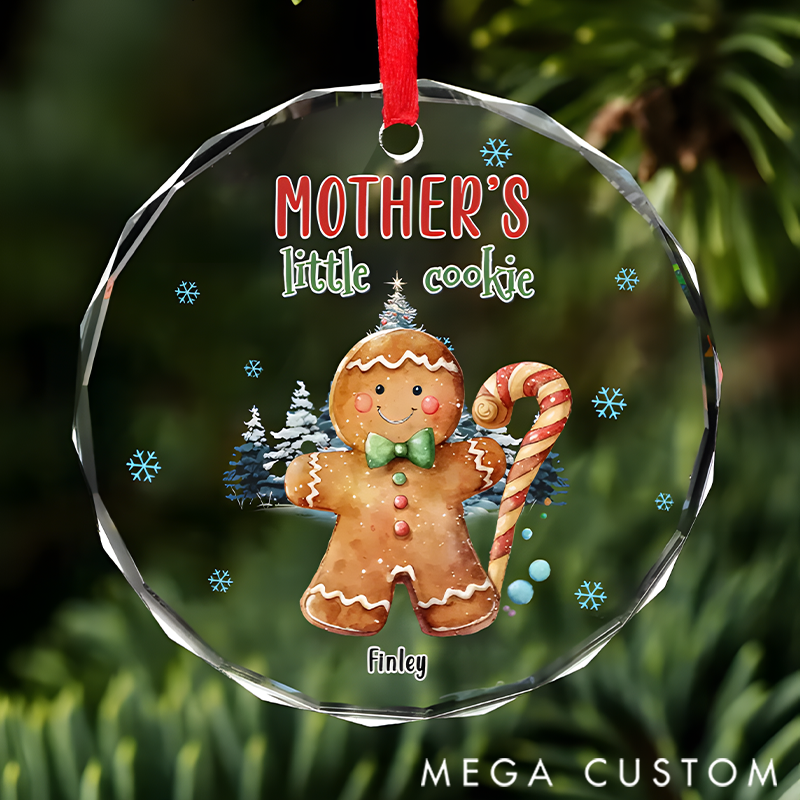 Personalized Mother's Gingerbread and Her Loving Squeeze Christmas Ornaments Gift for Mom Grandma