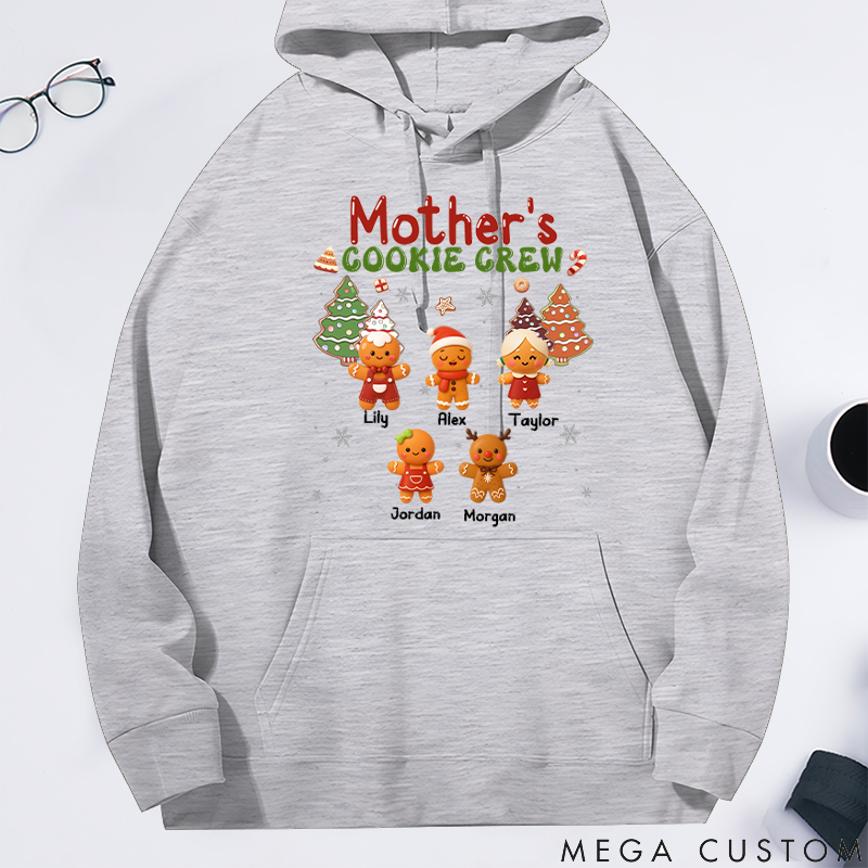 Personalized Mother's Cookie Crew Classic Hoodie Gifts for Mom Grandma 