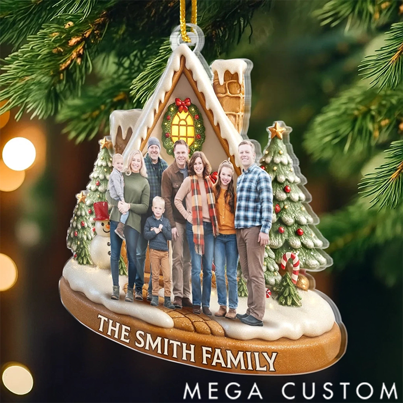 Personalized Christmas Ornament Gifts for family Christmas Sparkles with Love at Home