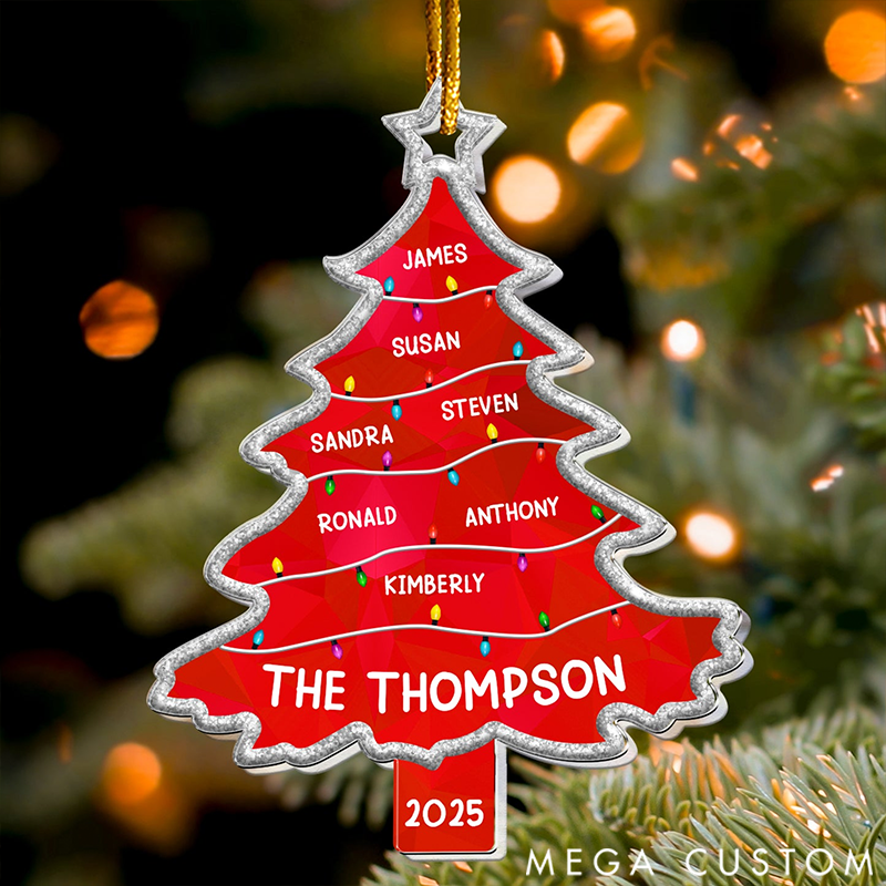Personalized Tree Full of Memories Christmas Acrylic Ornament