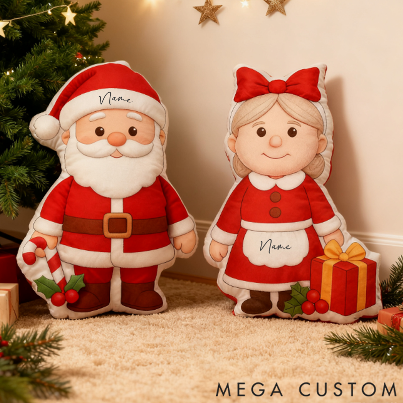 Personalized the Joy of Our First Christmas Shaped Pillow Graphic 3D Print