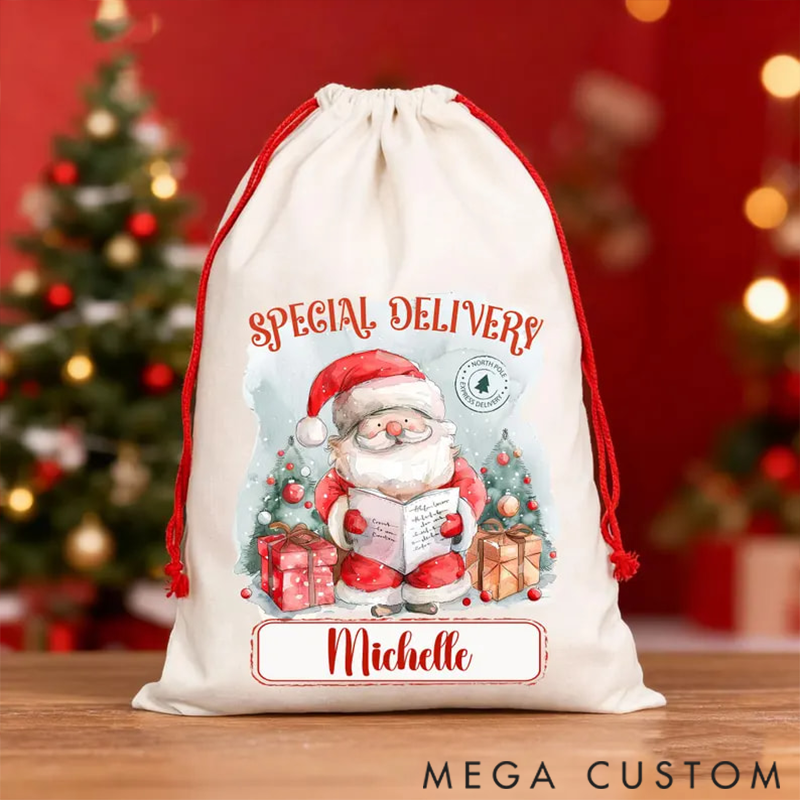 Personalized Santa Claus Christmas Gift Bags are Perfect Christmas Presents for Family Members