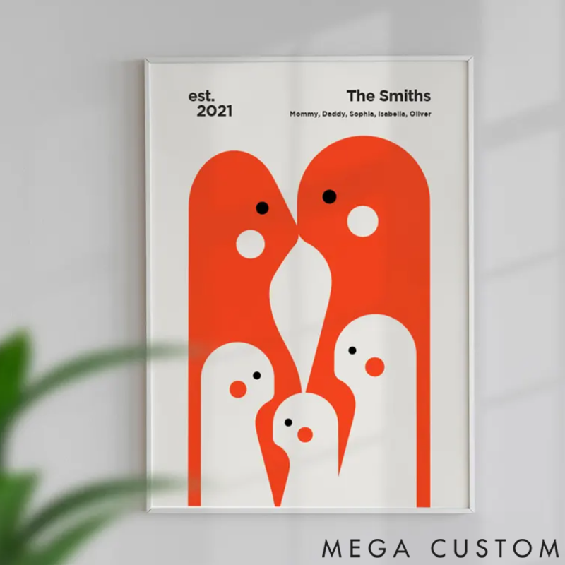 Personalized Family Decor Poster that Adds a Touch of Love and Comfort to Your Home Space