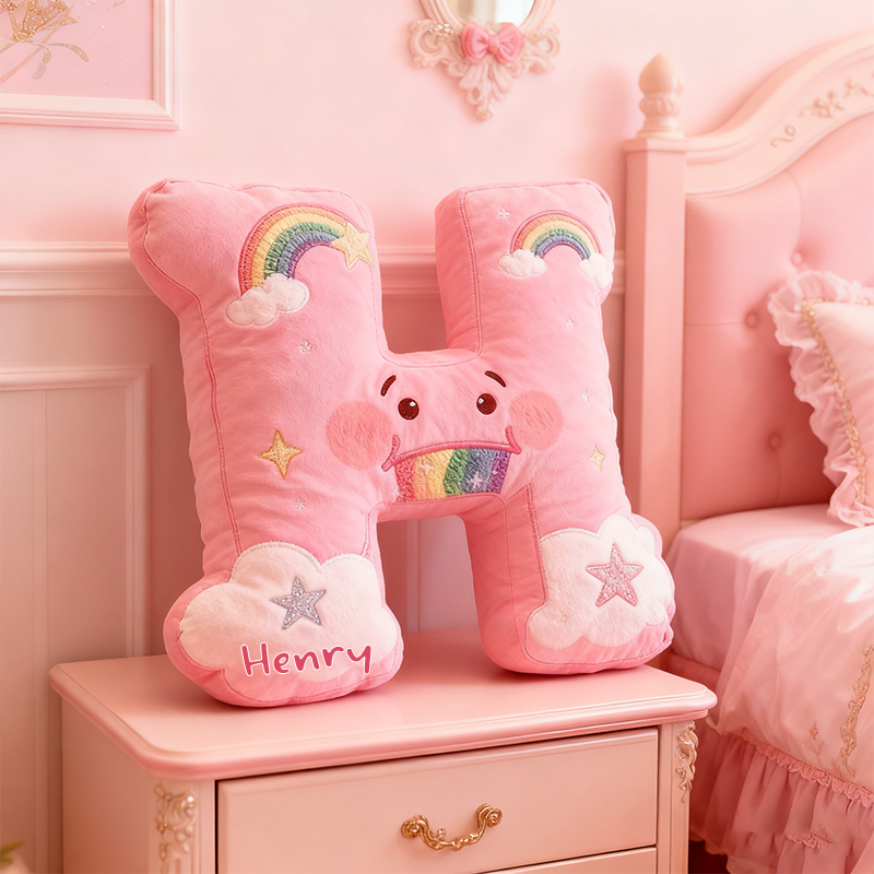 Personalized Cartoon-Style Funny Face Pillow Unique Gift