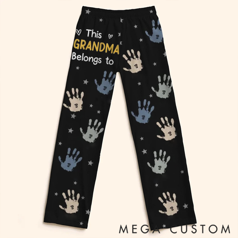  Personalized Grand Hearts Endless Warmth Christmas Pajama Pants Gifts for Grandpa Grandma