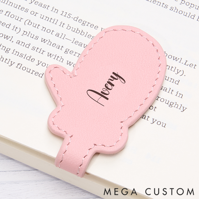 Personalized Leather Bookmarks Baking Glove Bookmarks Custom Engraved Bookmarks