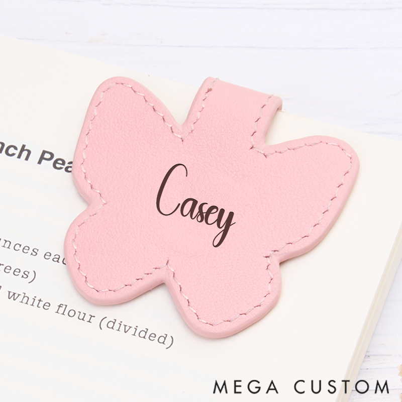 Personalized Leather Bookmarks Butterfly Bookmarks Custom Engraved Bookmarks