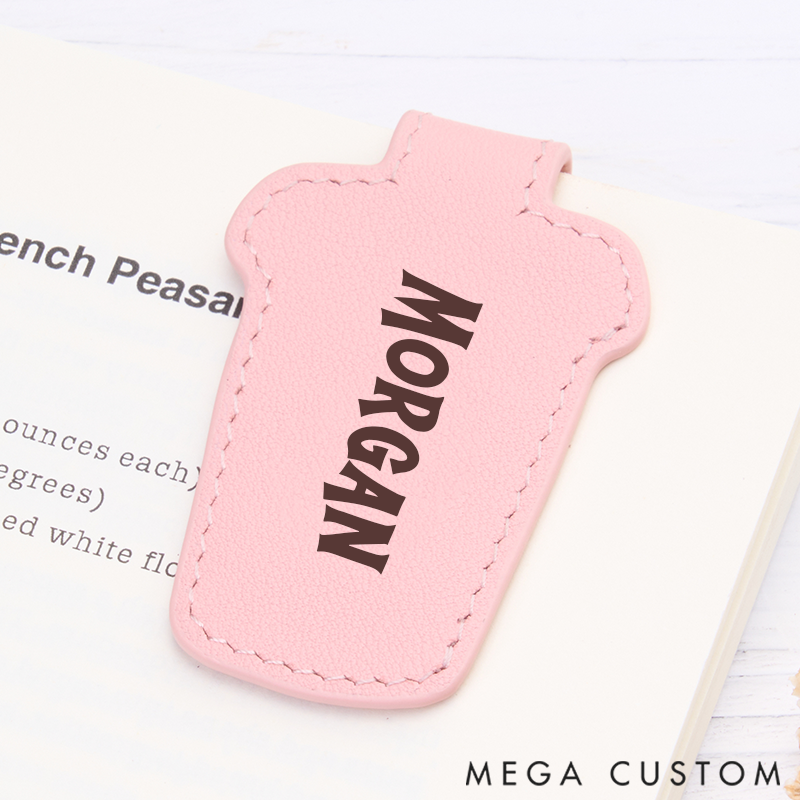 Personalized Leather Bookmark Coffee Mug Bookmark Custom Engraved Bookmark