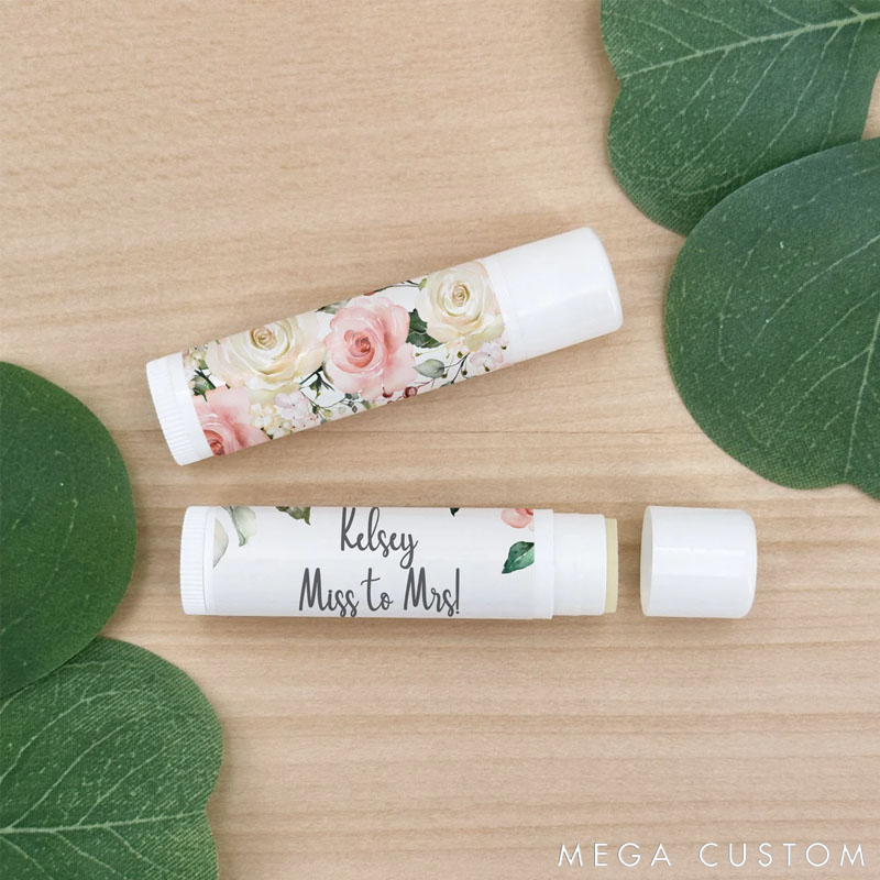 Personalized Wedding Lip Balm Favors Perfect Wedding Favors and Bridal Shower Gifts