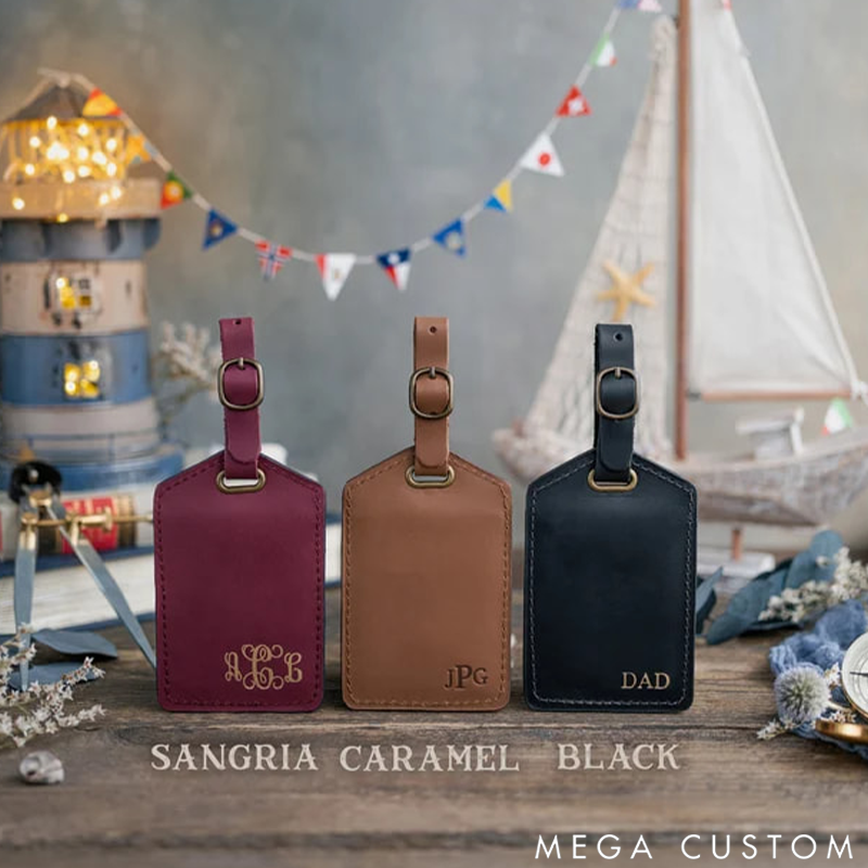 Personalized Luggage Tags Leather Luggage Tags Travel Gift Luggage Tags Wedding