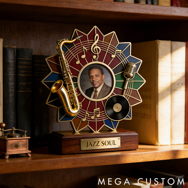 Personalized Jazz Themed Commemorative Photo Album Display the Perfect Gift for Music Lovers