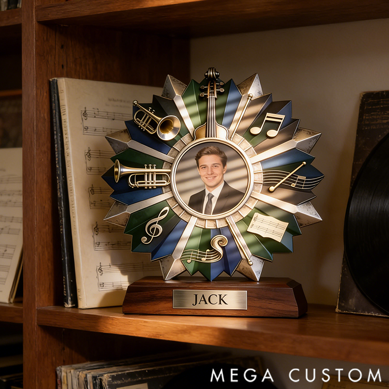 Personalized Symphony Music Award Photo Frame Ornament the Perfect Gift for Music Lovers