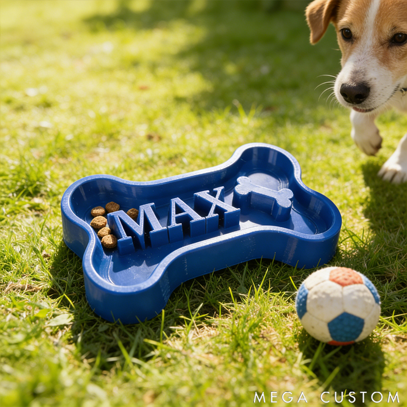 Personalized Custom Pet Bowl for Cats and Dogs with Customizable Text