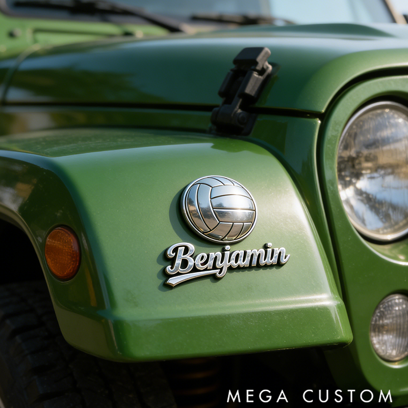 Personalized Car Badge Designed for Those Who Embrace an Energetic Lifestyle