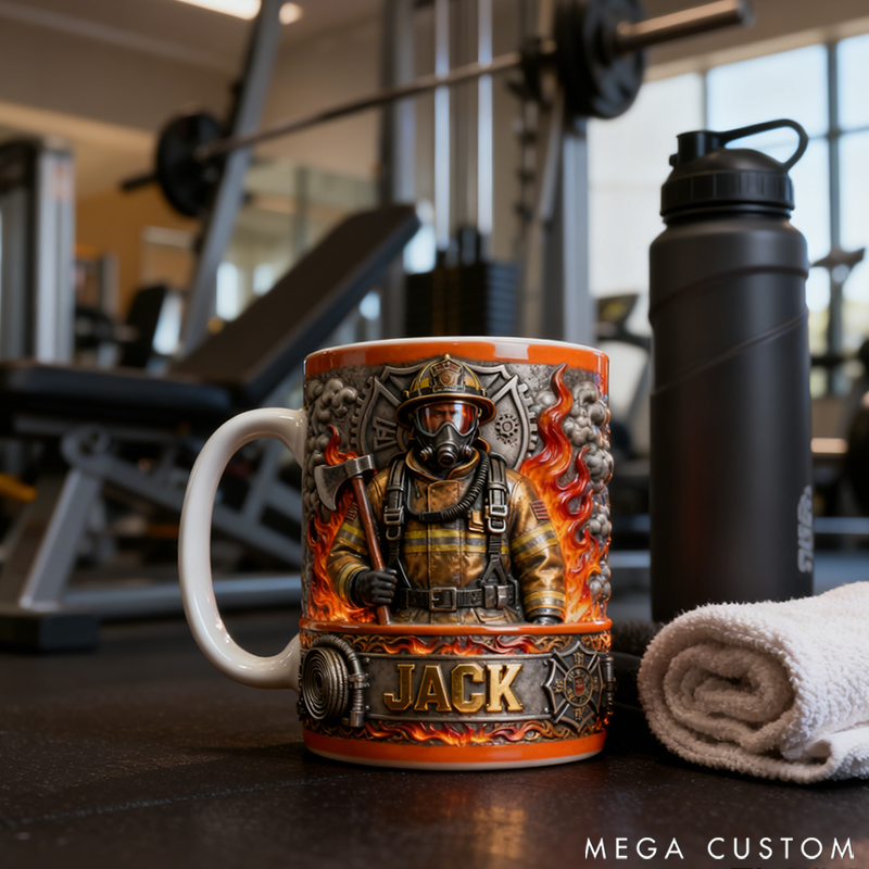 Personalized Firefighter Themed Mugs Crafting a Unique Tribute for Firefighting Heroes