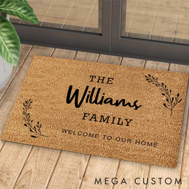 Personalized Welcome Doormat Add Unique Style to Your Home Entrance