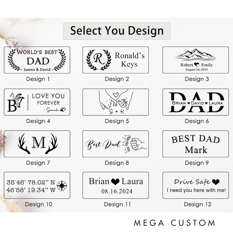 Personalised Wooden Keychain  Valentine's Day Gift for couple keychain Bar Round Wood Keys Ring Wood Handmade Gift for Boyfriend Dad Boyfriend Keychain Anniversary