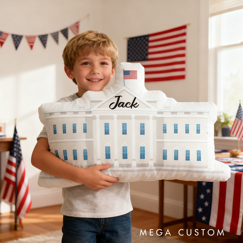 Personalized United States Travel Pillow Graphic 3D Print the White House for Travel Lovers