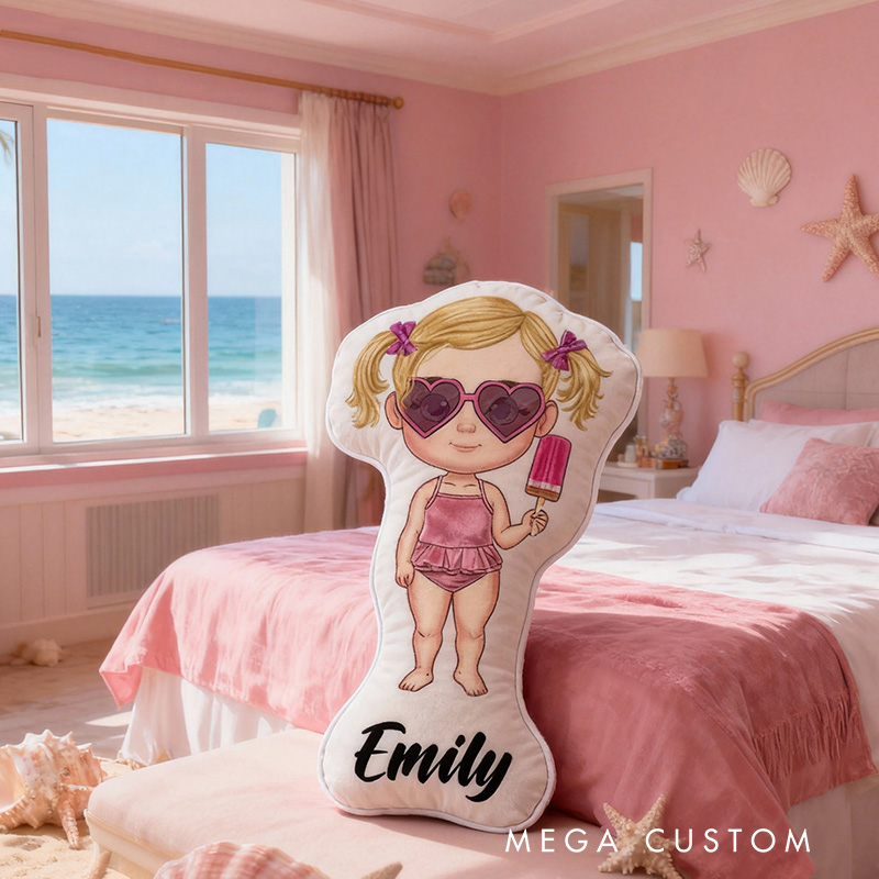 Personalized Travel Pillow Graphic 3D Print Beach Vacation Sea Trip Pillow for Travel Lovers