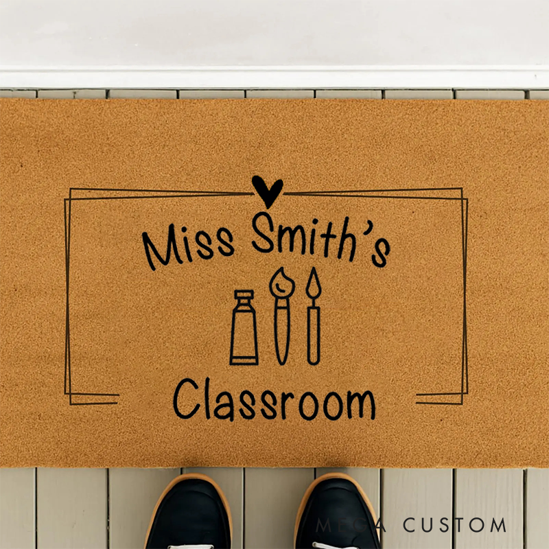Personalized Teacher Classroom Doormat a Thoughtful and Practical Gift for Educators Perfect for Classroom Decor
