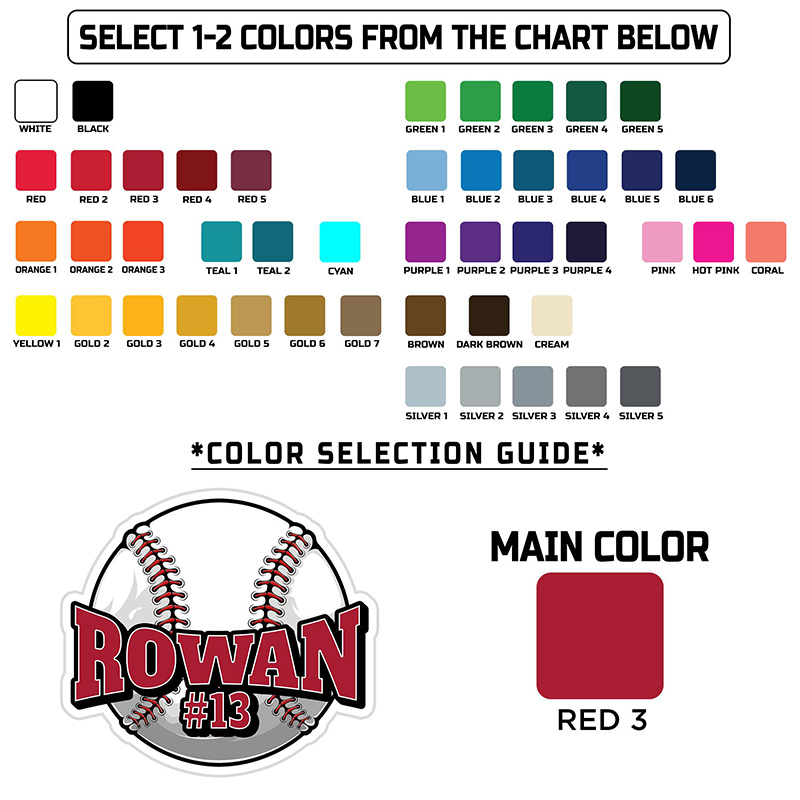 Personalized Graphic Baseball Fridge Magnet with Customizable Name and Number  