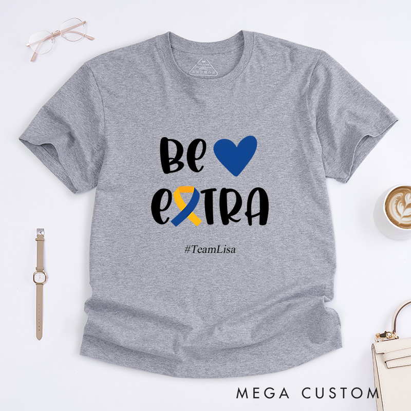 Personalized T21 Down Syndrome Awareness World Down Syndrome Day T-Shirt