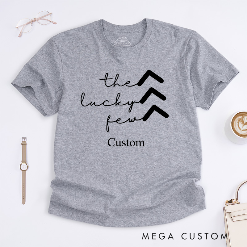 Personalized The Lucky Few Minimalist Arrows Down Syndrome Awareness Promoting Love and Support T-shirt