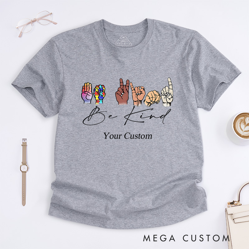 Personalized Be Kind Diversity And Inclusion Awareness Positivity Advocacy T-Shirt  