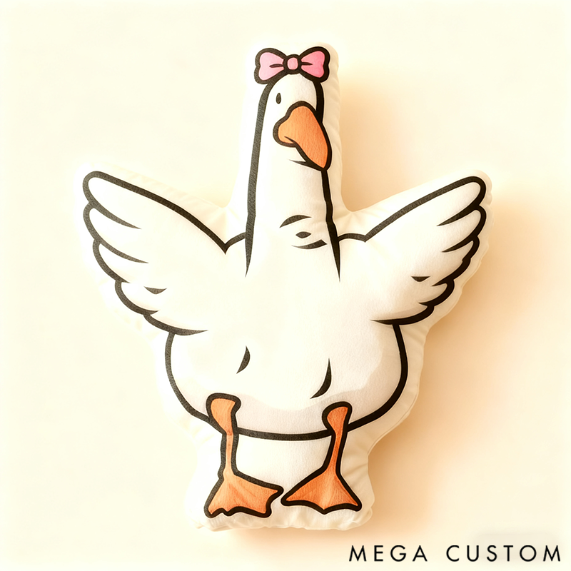 Personalized 3D Print Family Fun Gesture Pillow Is It a Goose or Duck? Maybe It's Seagulls