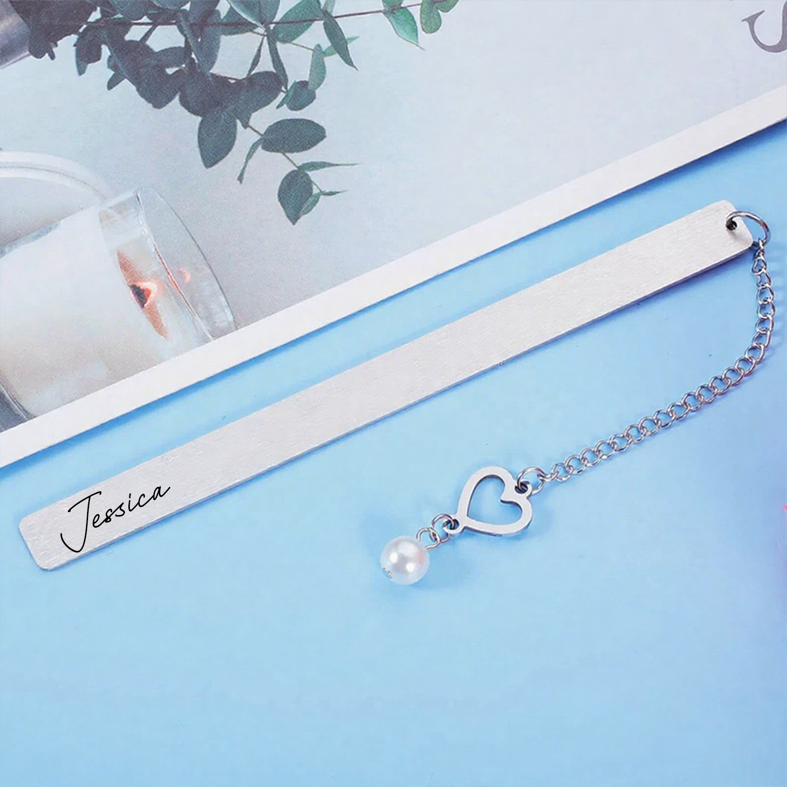 [Copy]Personalized Stainless Steel Bookmark for Teachers to Teach Is to Touch a Life Forever Design Bookmark Teacher Thoughtful Gift