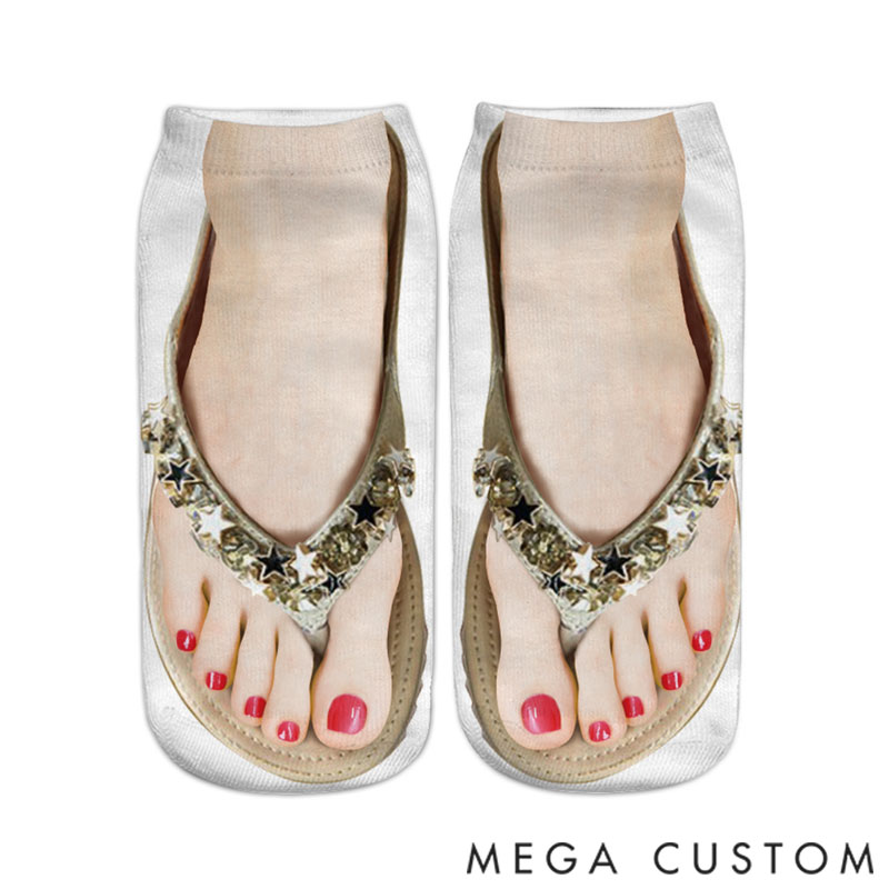 Personalized 3D Printed Socks, Funny Socks for Family Parties