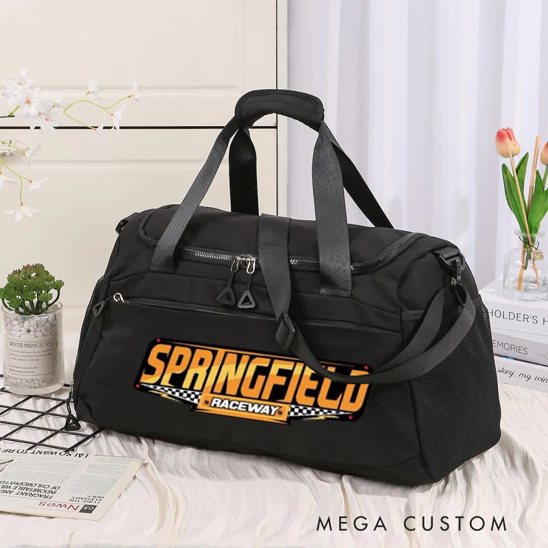 Personalized Racing Duffel Bag Custom Toiletry and Travel Bag Motorsport Fans Racing Enthusiasts
