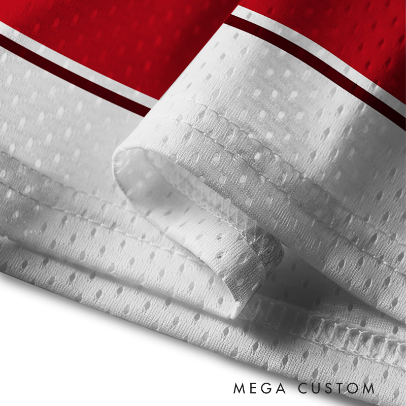 Personalized Custom Team Jersey Featuring Red Accents and Custom Name  