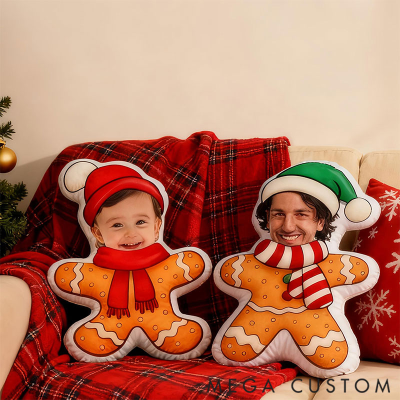 Personalized Graphic 3D Print Pillows Shape Pillows with Photo Christmas Gifts for Family