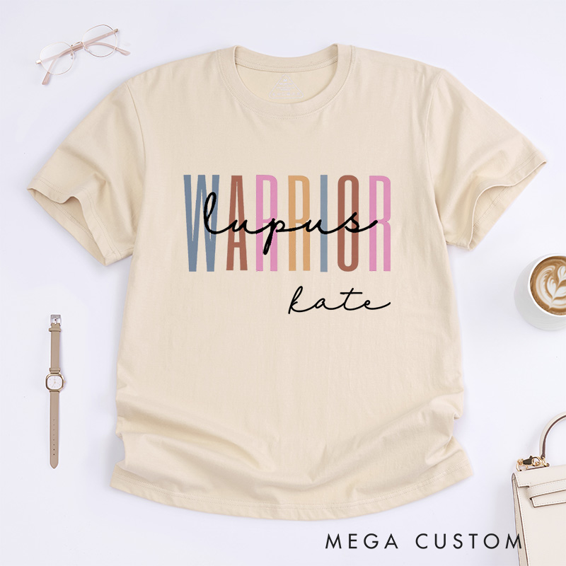 Personalized Lupus Awareness Hope For A Cure T-Shirt Erythematosus Warrior Gift