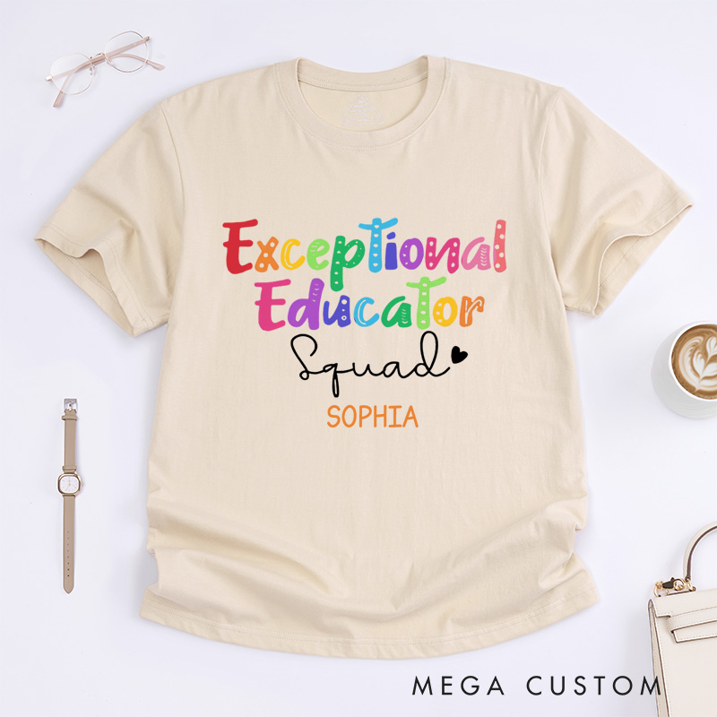 Personalized Exceptional Educator T-Shirt Autism Awareness Gift