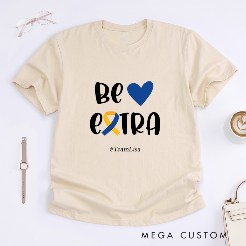 Personalized T21 Down Syndrome Awareness World Down Syndrome Day T-Shirt