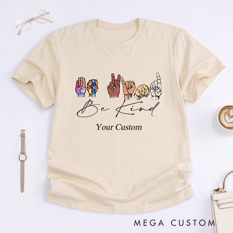 Personalized Be Kind Diversity And Inclusion Awareness Positivity Advocacy T-Shirt  