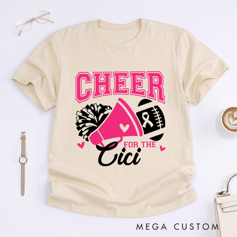 Personalized Cheer for the Cure T-Shirt Inspirational Gift for Women Who Have Triumphed 