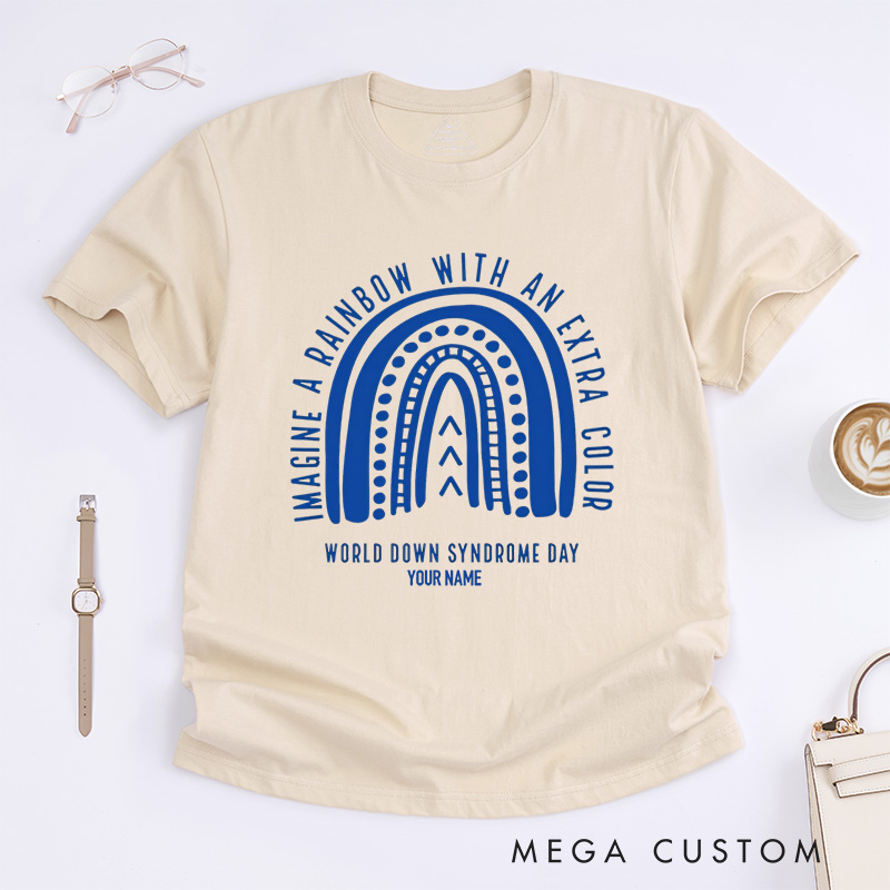 Personalized Down Syndrome Awareness T-Shirt World Down Syndrome Day Gift