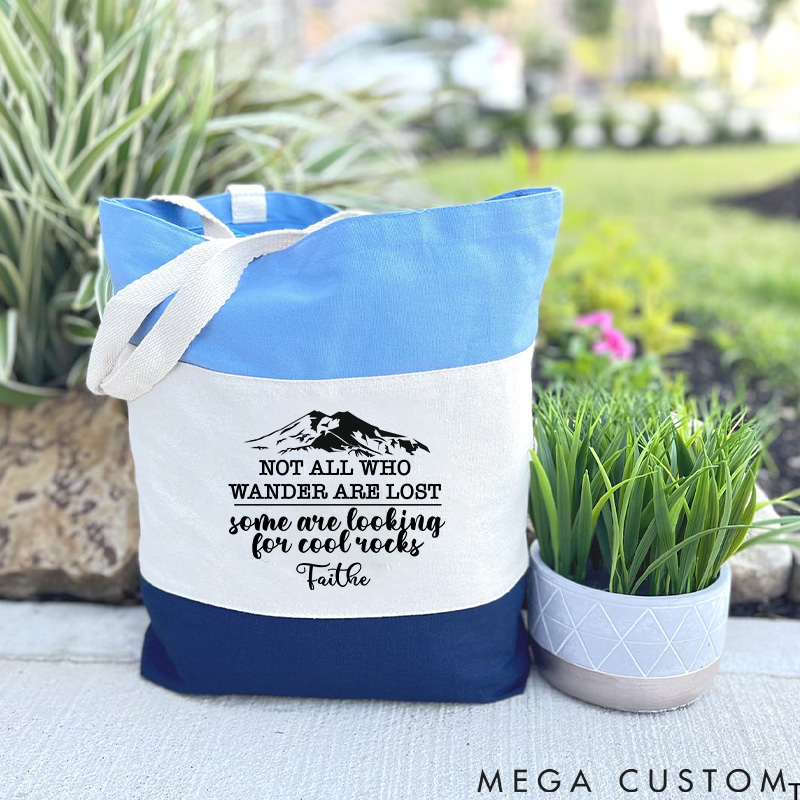 Personalized Happy Camper Travel Camping Outdoors Adventure Tote Bag Weekend Camping Day Bag