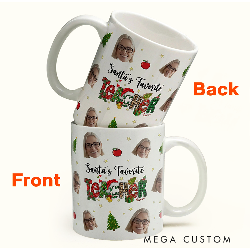 Personalized Christmas Teacher Mug Teacher Appreciation Gift Mug Thoughtful Christmas Gift for Teachers