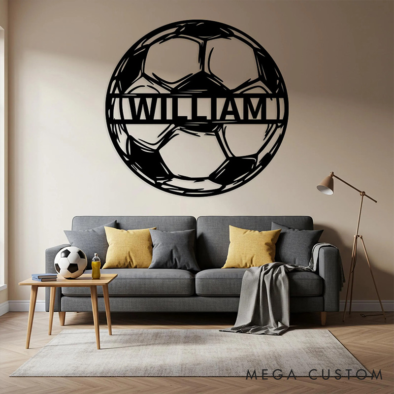 [Copy][Copy]Personalized Soccer Metal Sign with Perfect Gift for Sport Player 