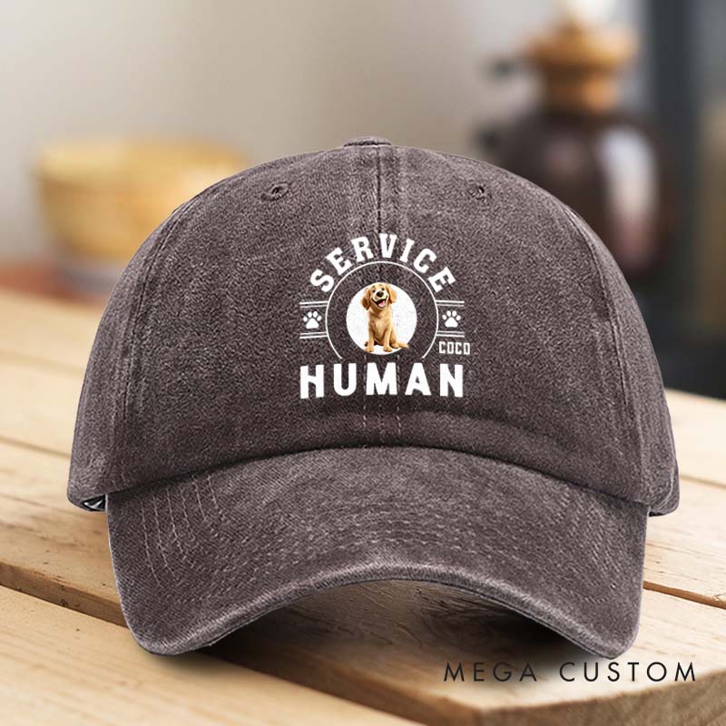 Personalized Dog Lover Service Human do Not Washed Cap