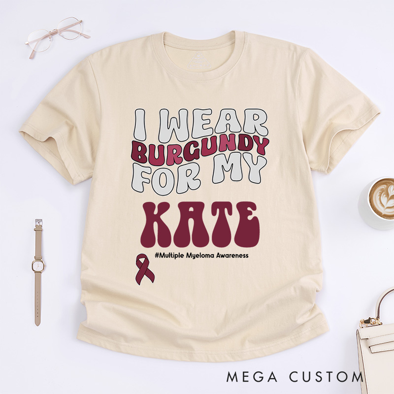 Personalized Multiple Myeloma Matching T-Shirt Cancer Awareness Month Gift