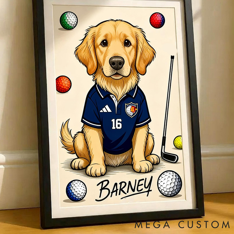 Personalized Pet Lover Football Team Shirt Custom Dog Illustration  Unique Gift for Pet Lovers for Football Fans Pet Portrait