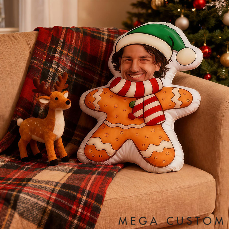 Personalized Graphic 3D Print Pillows Shape Pillows with Photo Christmas Gifts for Family